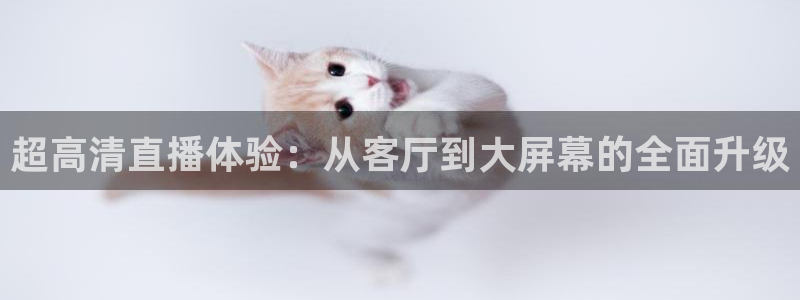 鲸鱼体育在线直播高清：超高清直播体验：从客厅到大屏幕的全面升级